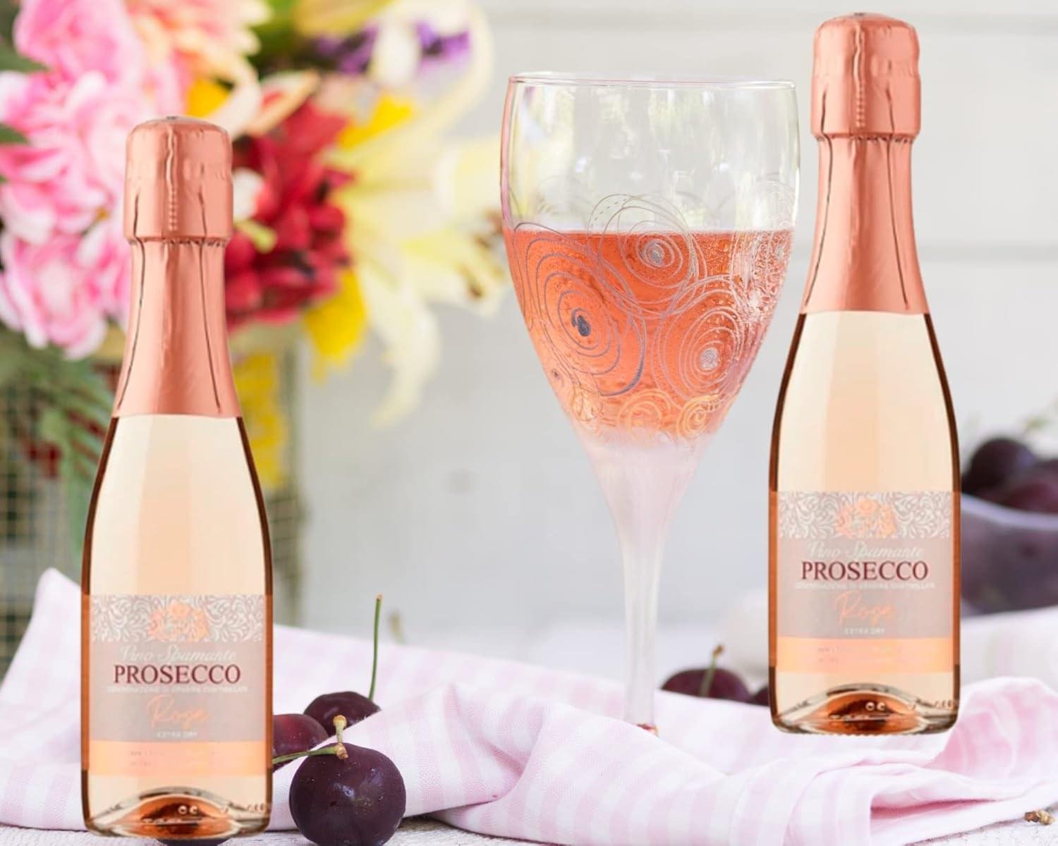 The Pink Rose Prosecco Chocolate Hamper Gift Set, Prosecco Gift Set for Women - All Birthdays|Mother's Day|Valentine Day - Women Presents Ideas For Birthday|Presents for Women - Image 2