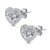 AVYRING Earrings for Women, Heart Earrings Cubic Zirconia Stud Hypoallergenic Earrings Dainty Earrings Jewellery for Brides Bridesmaids Wedding