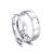 CASSIECA Men Women 925 Sterling Silver Ring Carven I Love You Couple/Lovers Eternity Engagement Promise Adjustable Ring Anniversary Wedding Band Rings Jewellery Gift