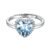 ChicSilver 925 Sterling Silver Simulated Birthstone Rings Promise Wedding Adjustable Ring for Women Square/Round/Heart/Teardrop Cut Gemstone Birthday Jewellery(with Gift Box)