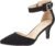 DREAM PAIRS Womens Court Shoes Pointed Toe Low Kitten Heel Ladies Pumps Ankle Strap Dress Sandals