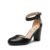 DREAM PAIRS Womens High Heels Closed Toe Court Shoes Block Ankle Strap Ladies Sandals for Wedding Angela