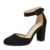 DREAM PAIRS Womens High Heels Closed Toe Court Shoes Block Ankle Strap Ladies Sandals for Wedding Angela