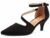 Greatonu Women’s Pointed Toe Kitten Mid Low Heel Sandals Ankle Strap Pumps Elastic Cross Strap Rhinestone Party Work Special Occasions Formals