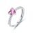 JeweBella 925 Sterling Silver Heart Ring for Women Cubic Zirconia Wedding Engagement Promise Ring Thumb Adjustable Rings for Women Girls Jewellery Gift