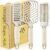 Luxury Hair Brush Gift Set by Lily England – 4-Piece Professional Styling Collection – Premium Ladies Gift Sets | Elegant Gifts for Women for All Hair Types – Beige & Gold