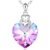 SUE’S SECRET Christmas Heart Crystal Pendant Necklace in Gift Box Anniversary Birthday Mother’s Day Jewelry for Mom Wife Girlfriend Thanksgiving