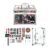 Technic 36 Pcs Clear Carry & Storage Train Case Including Beauty Makeup Cosmetics & Tools