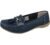 Women Leather Flat Loafer Ladies Casual Comfy Slider Low Wedge Heel Work Shoes
